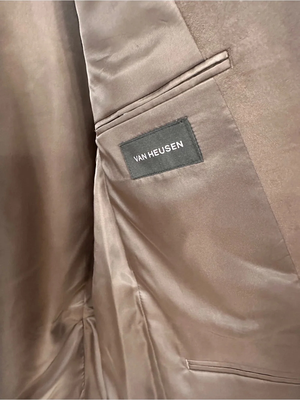NWT Van Heusen Men's 40R Blazer Faux Suede Comfort Sport Coat Suit $200